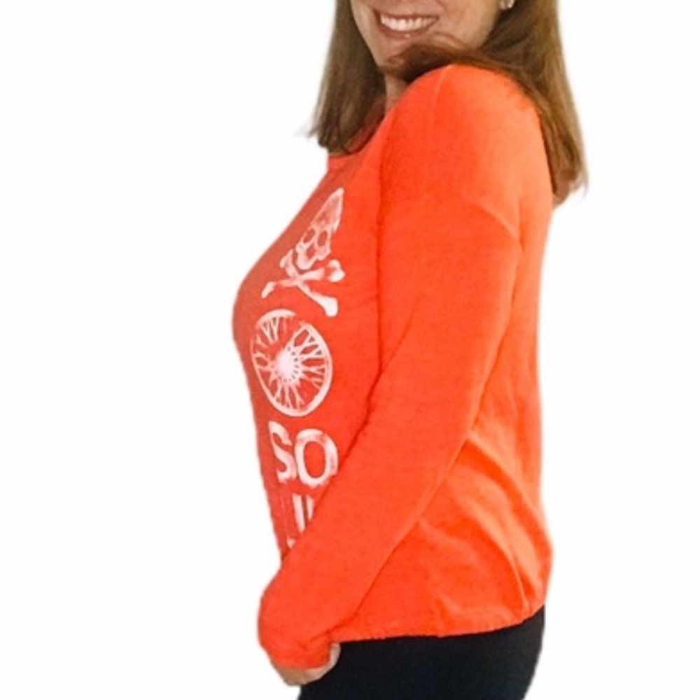 Soulcycle Skull Cross Bones Drawstring Sweatshirt - Picture 10 of 10
